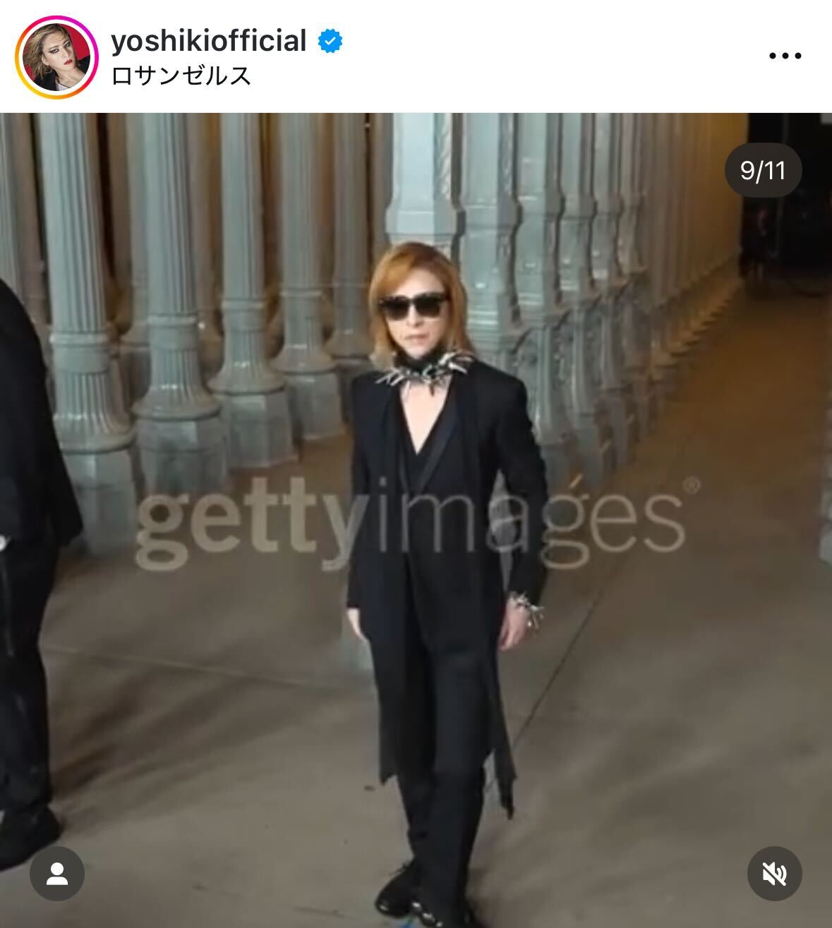 YOSHIKIのインスタグラムから