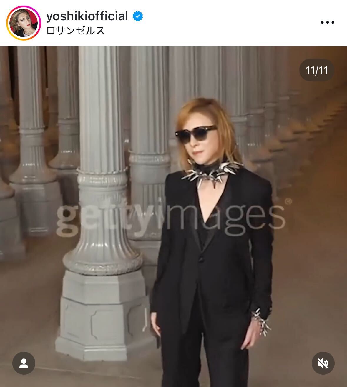 YOSHIKIのインスタグラムから