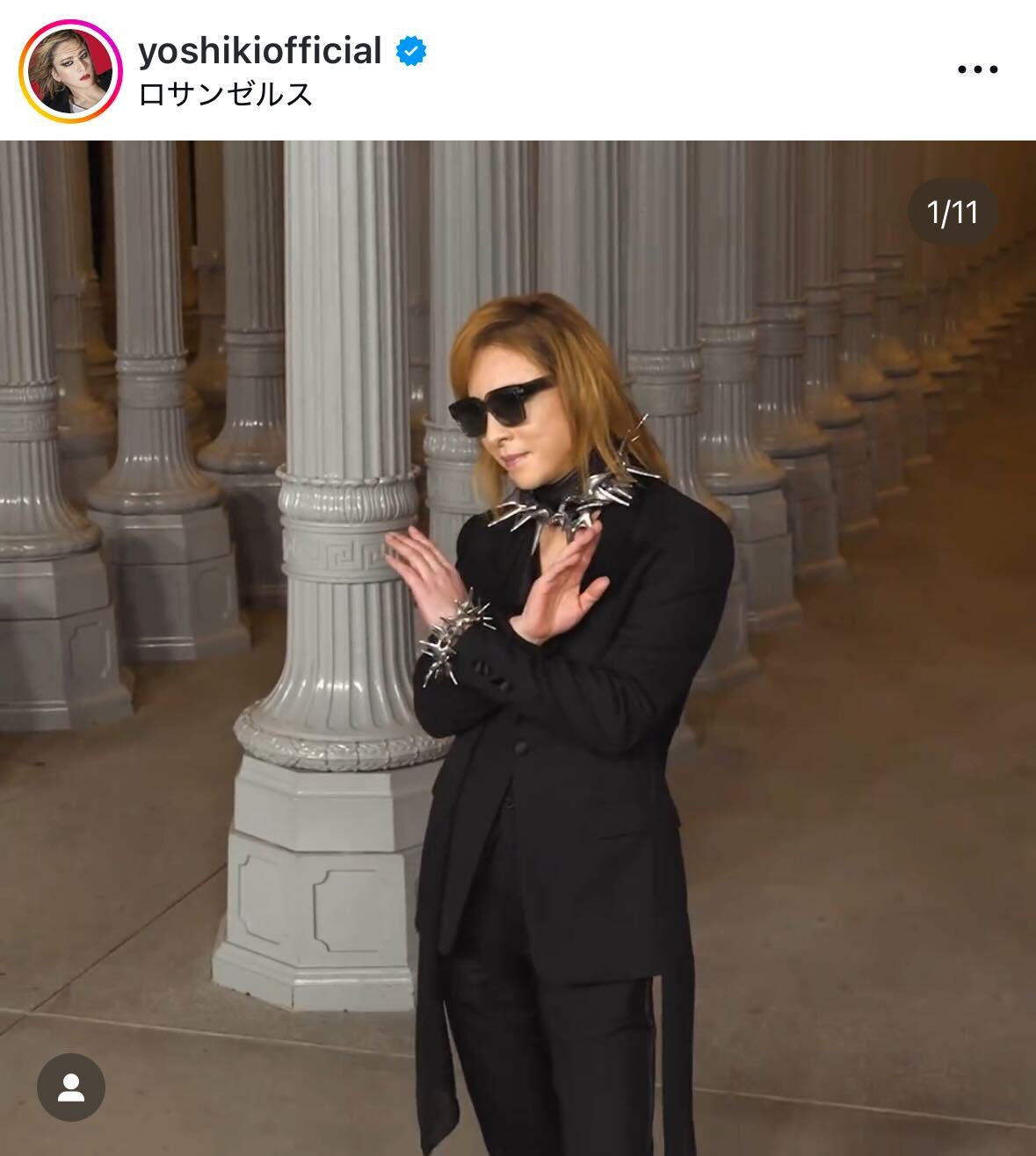YOSHIKIのインスタグラムから