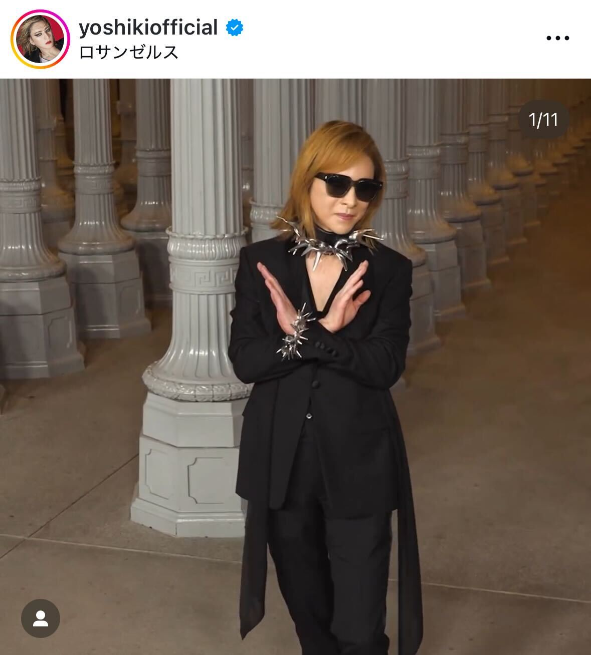 YOSHIKIのインスタグラムから