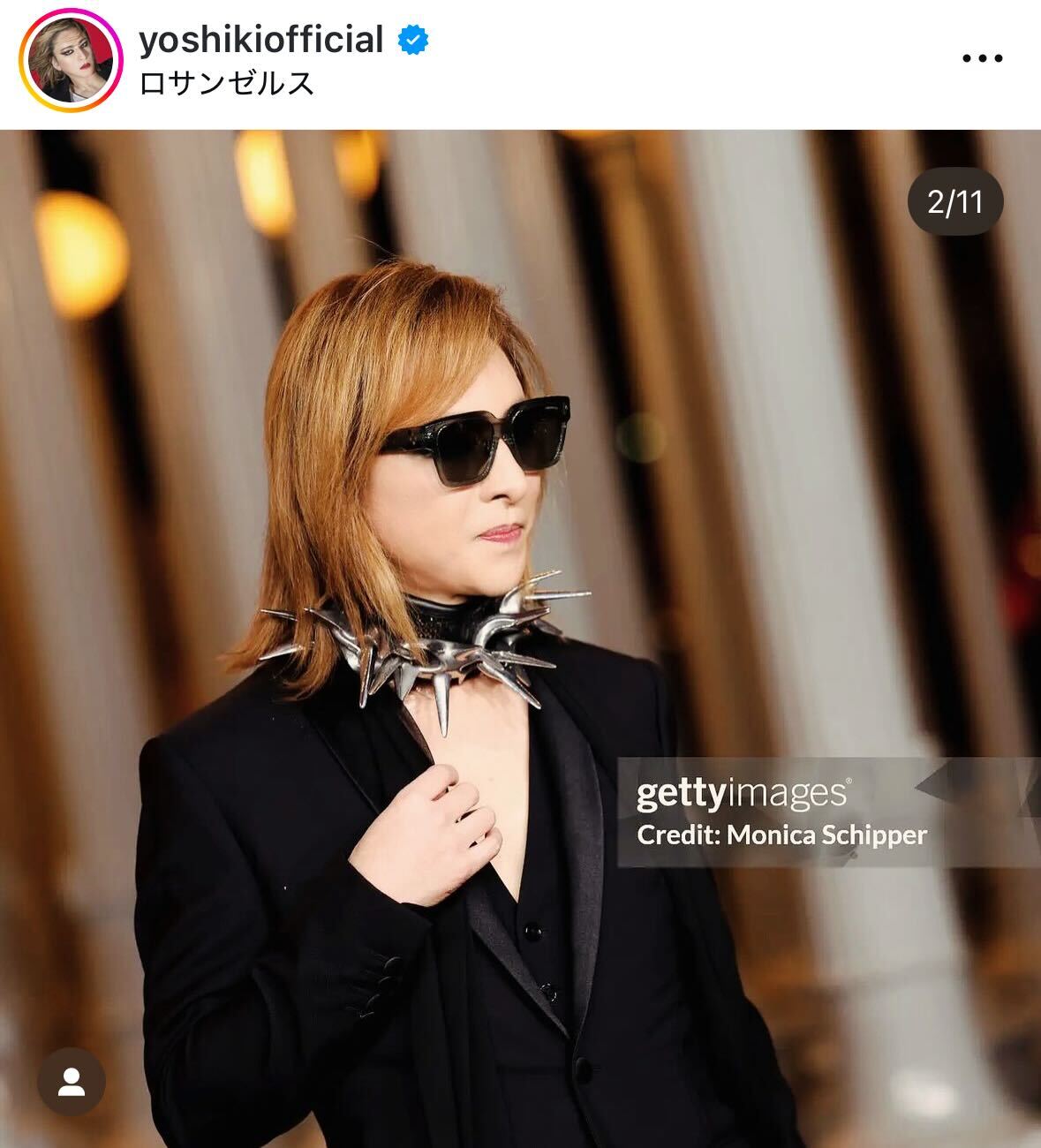 YOSHIKIのインスタグラムから
