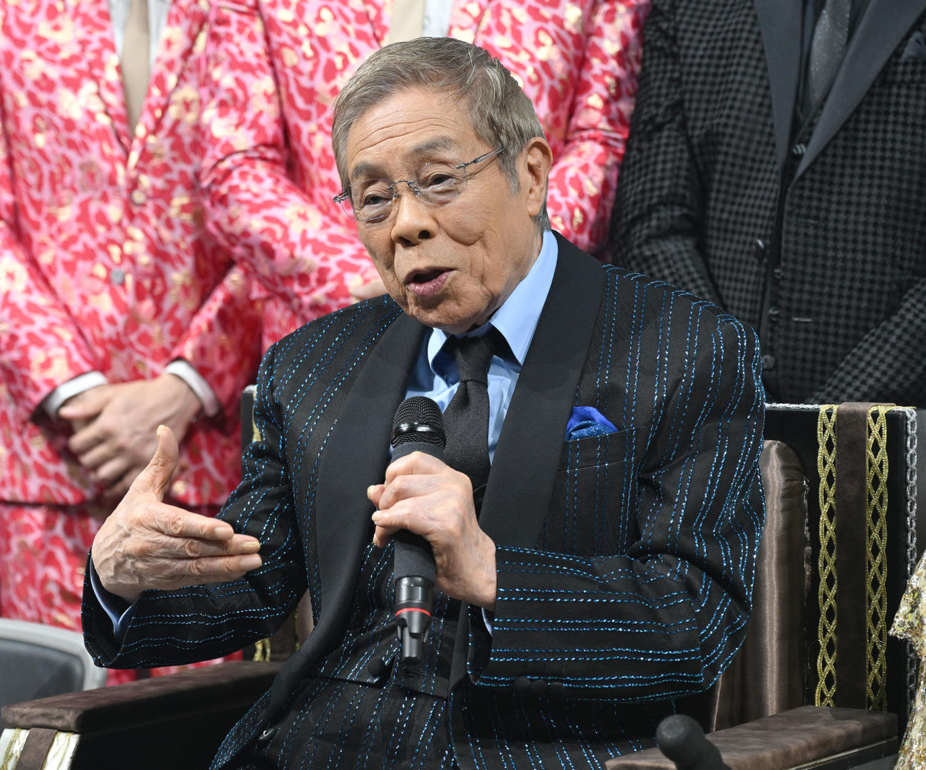 「令和・歌の祭典2024」出演に向け意気込みを話す北島三郎（撮影・千葉一成）