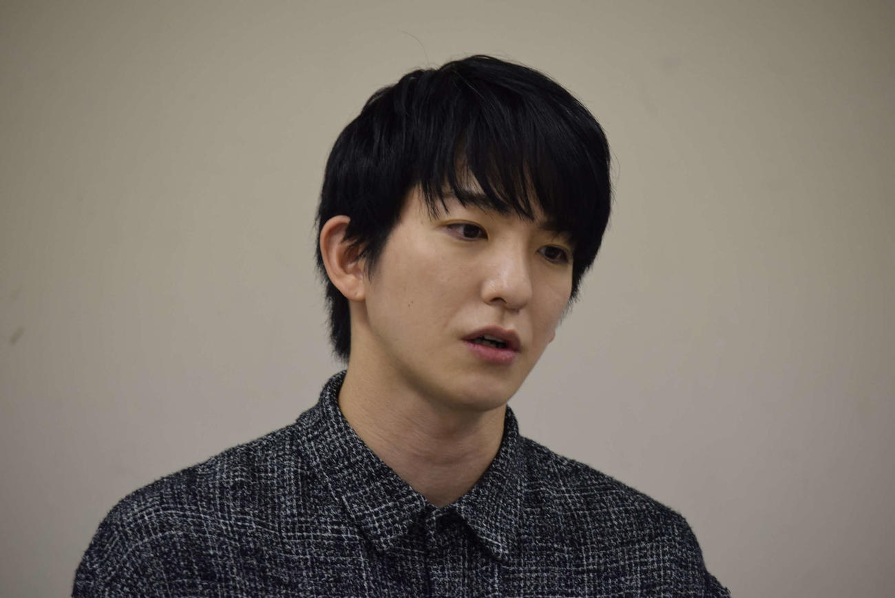 主演ミュージカル「ミセン」への思いを語った前田公輝（撮影・阪口孝志）