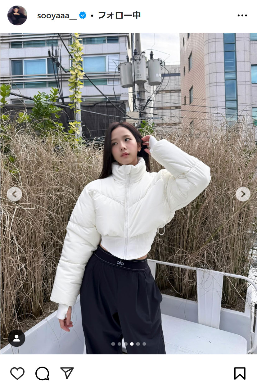 JISOOのインスタグラムから