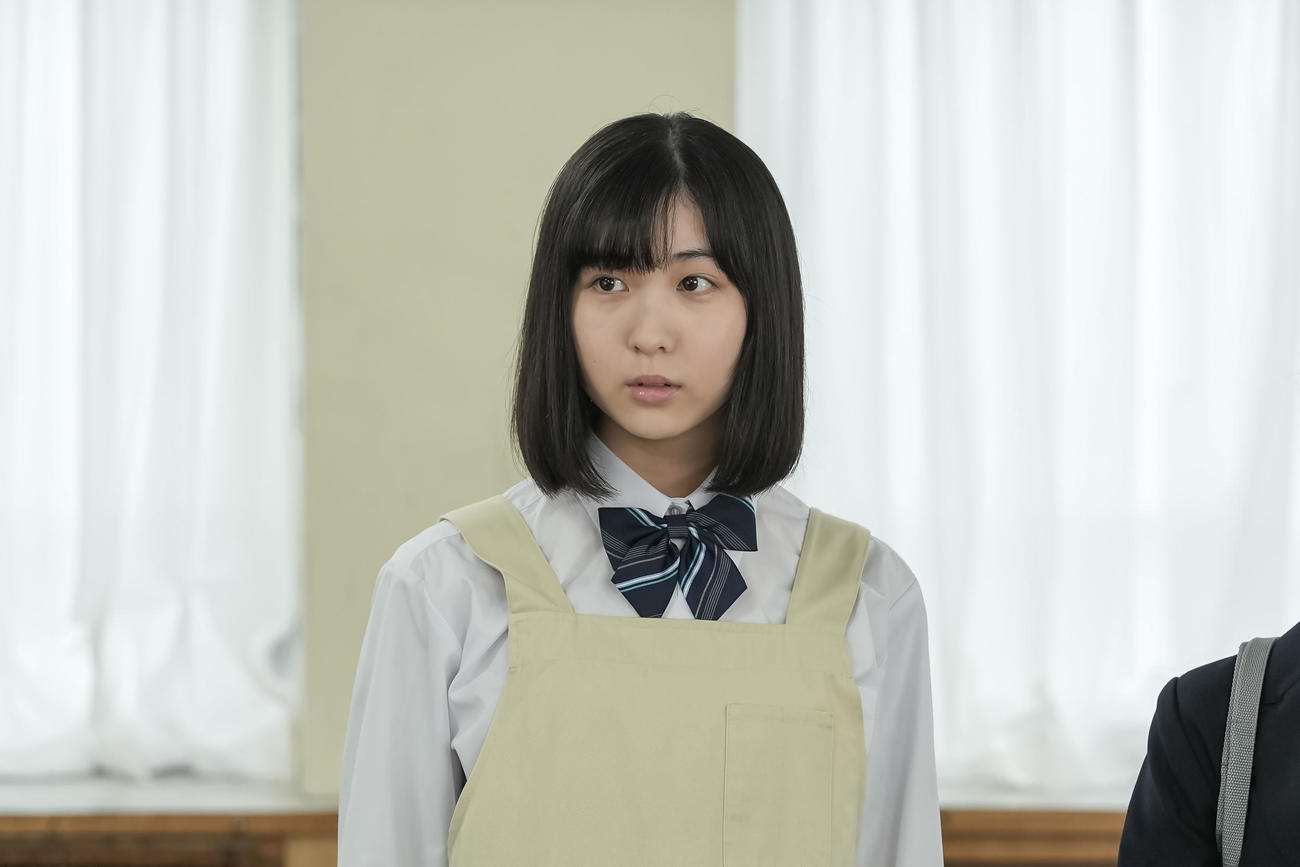 NHK朝ドラ「おむすび」で宮崎恵美を演じる中村守里