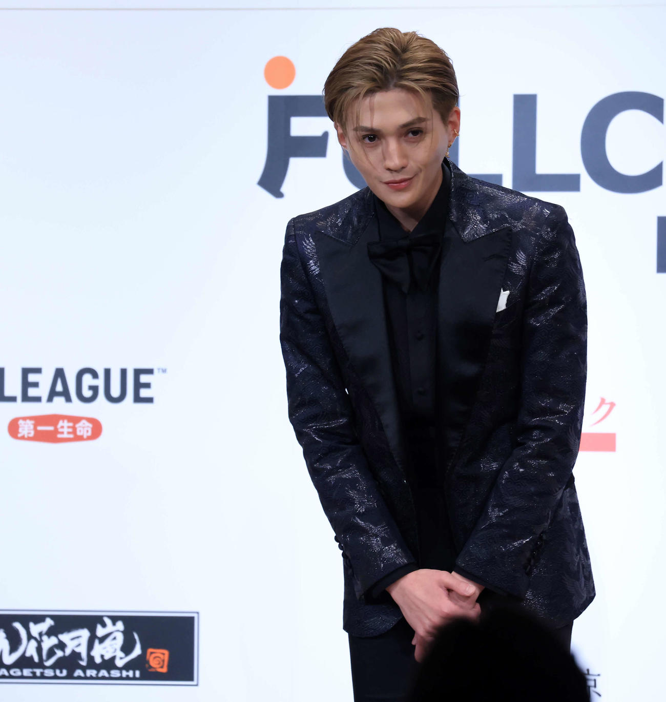 「2024ベストフォーマルウェアアワード」で受賞した八木勇征（撮影・浅見桂子）