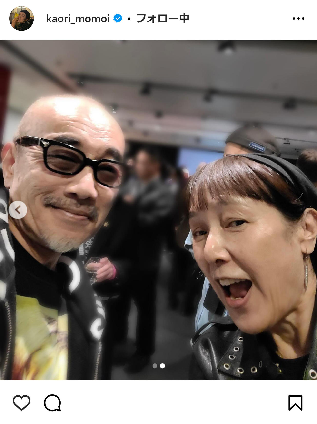桃井かおりのインスタグラムから