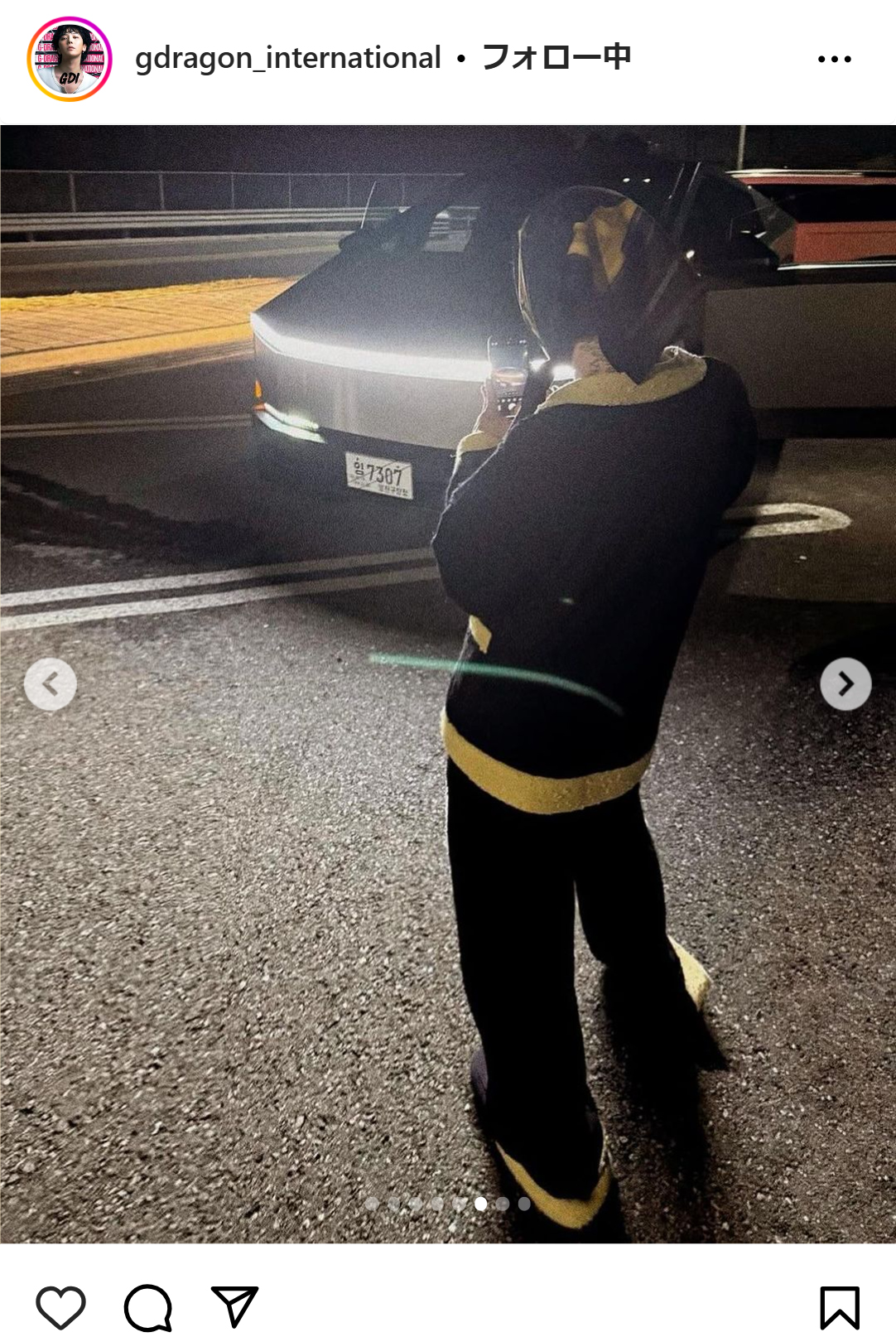 G－DRAGONのインスタグラムから