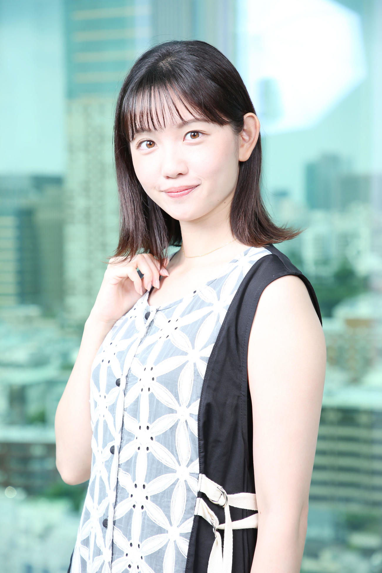 インタビューを受けたテレビ東京・田中瞳アナウンサー（2022年7月21日）