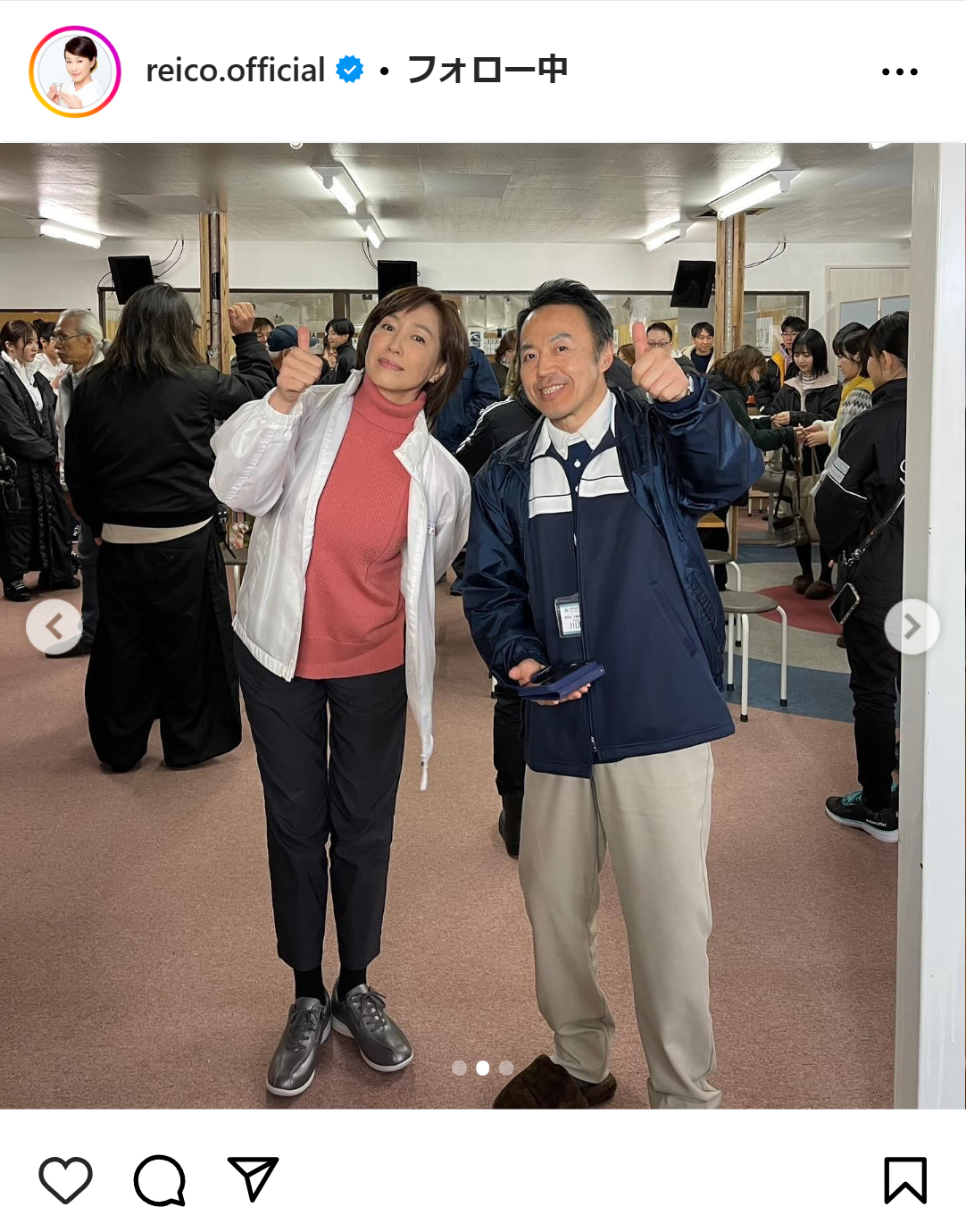 高島礼子のインスタグラムから