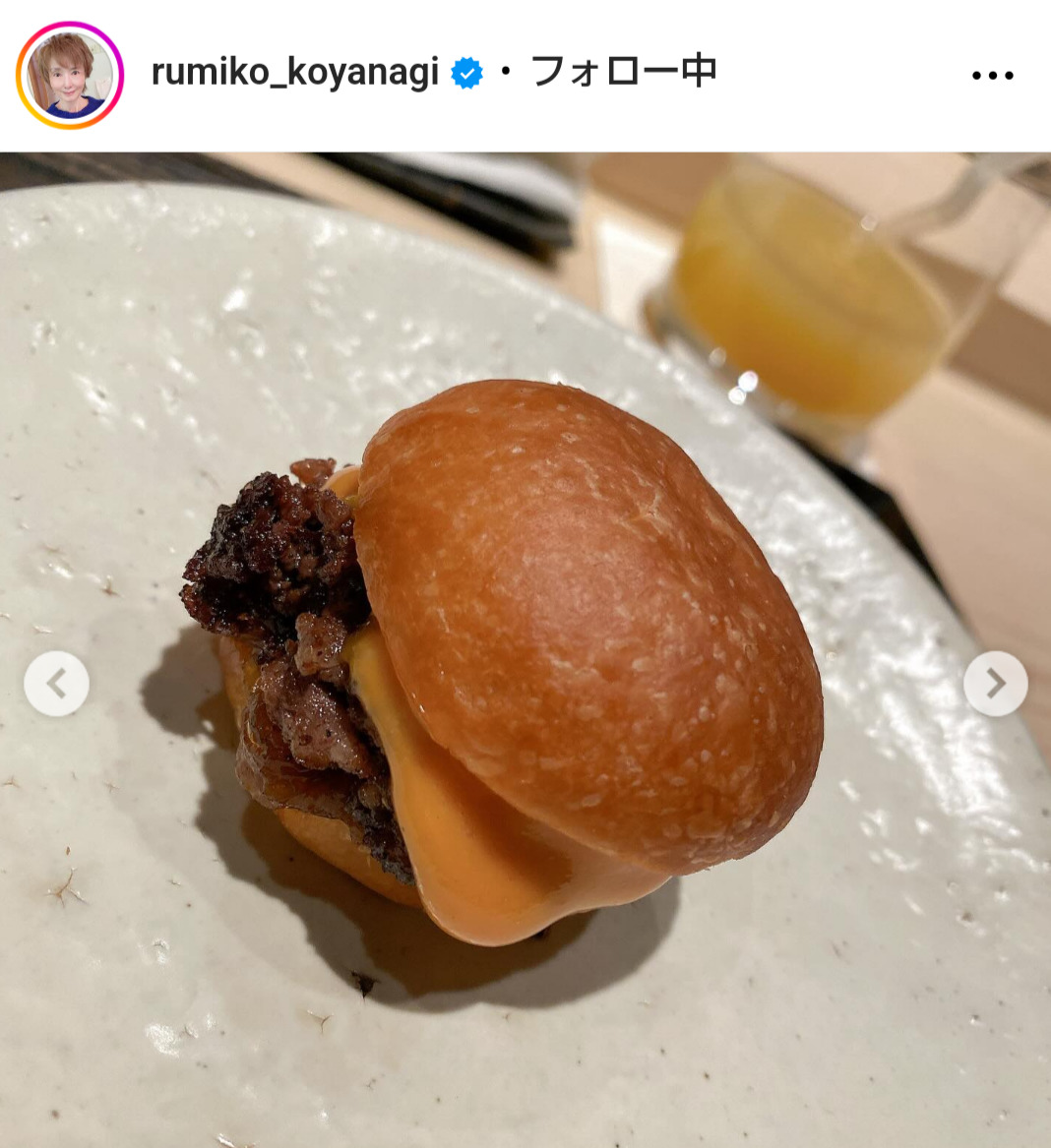 小柳ルミ子のインスタグラムから