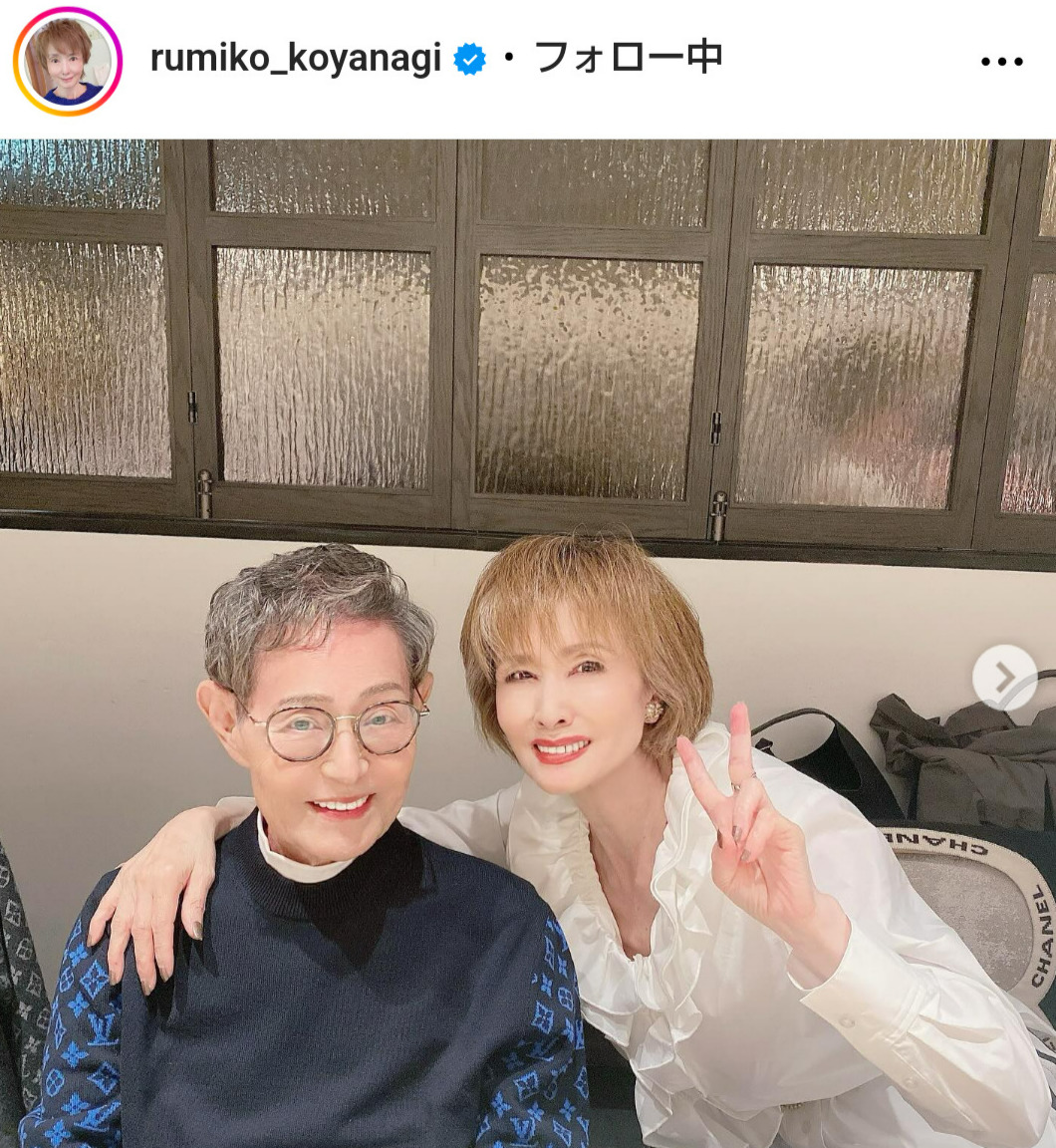 小柳ルミ子のインスタグラムから