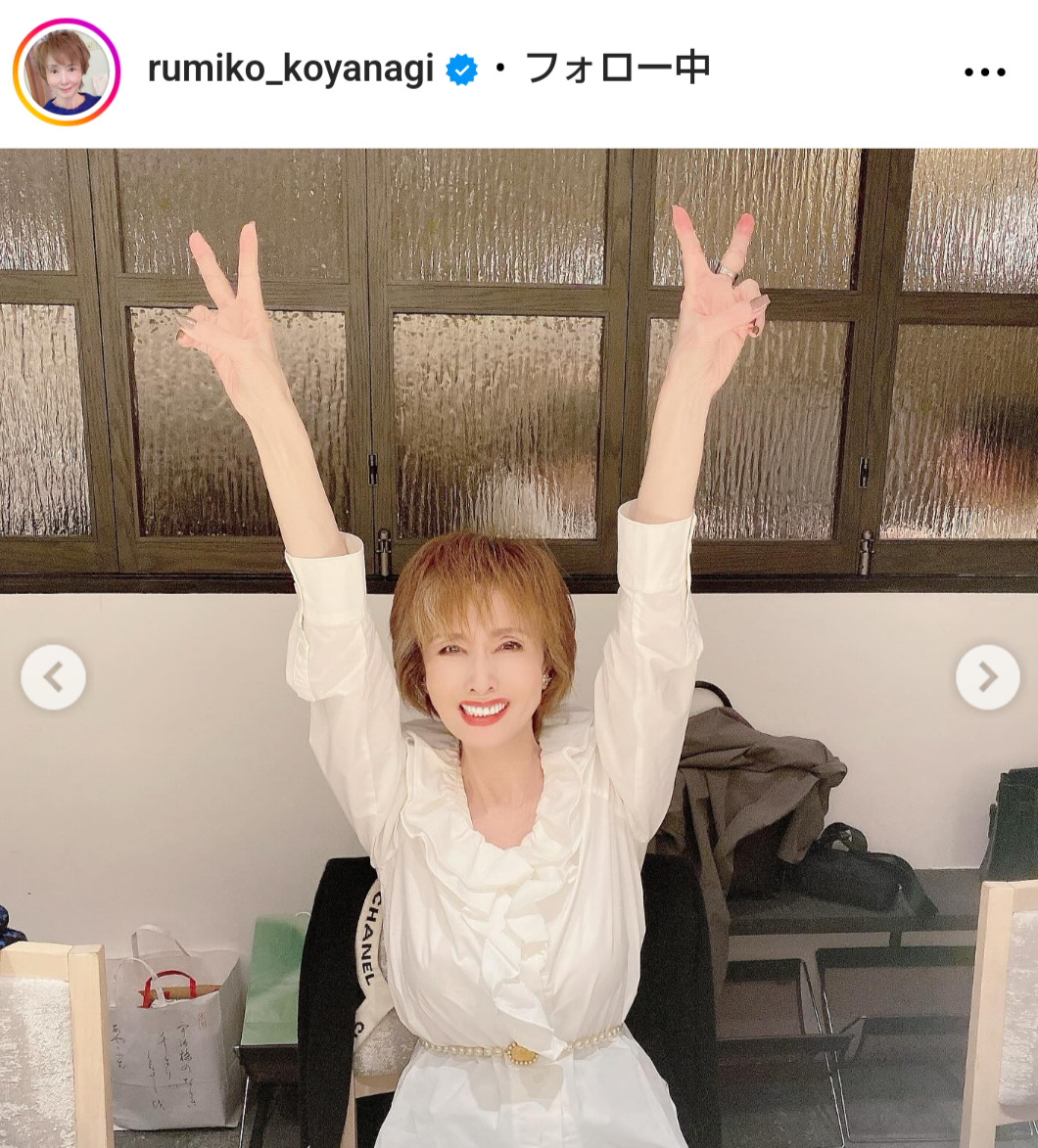 小柳ルミ子のインスタグラムから