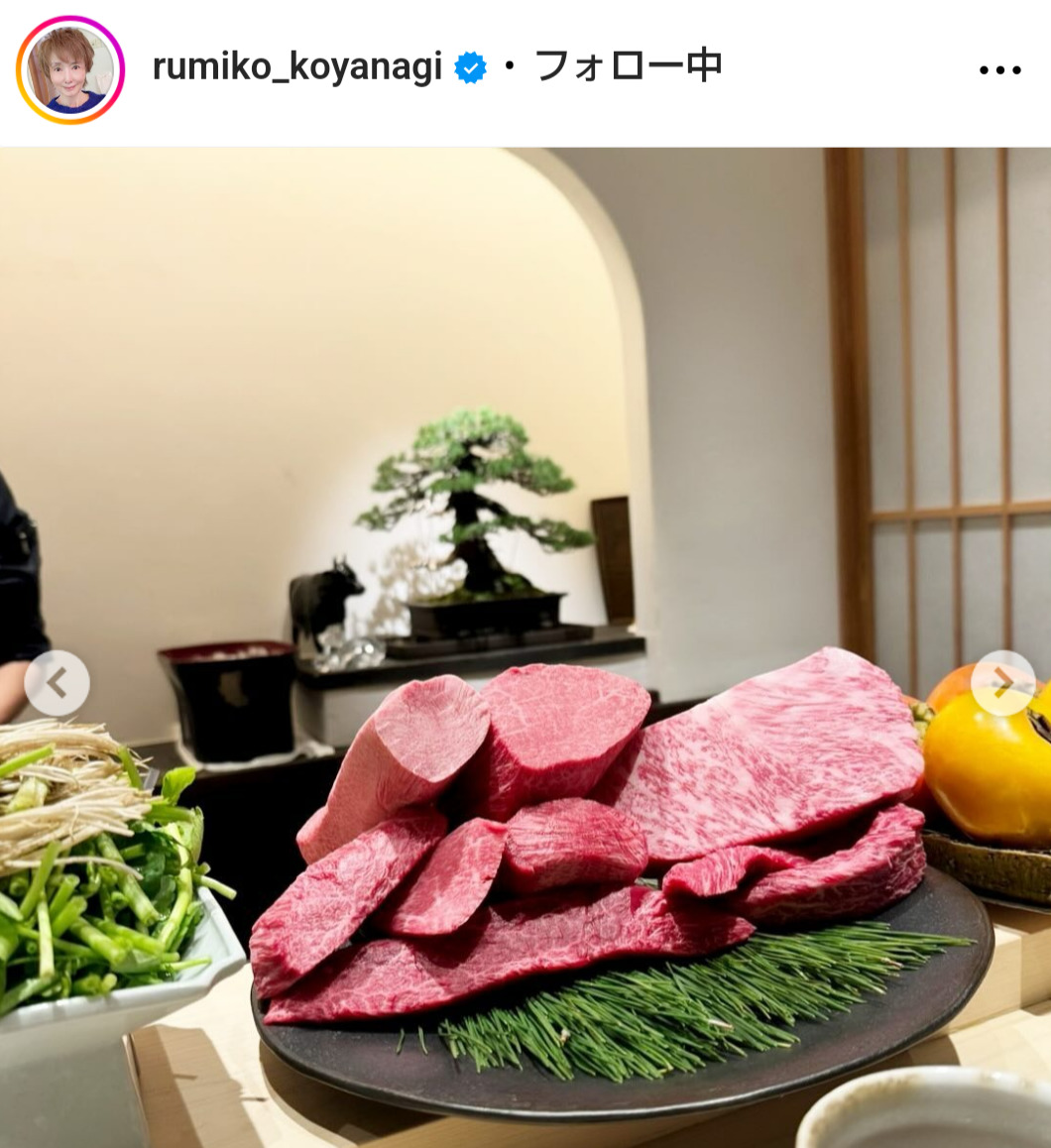 小柳ルミ子のインスタグラムから