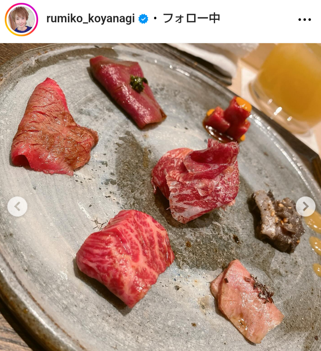 小柳ルミ子のインスタグラムから