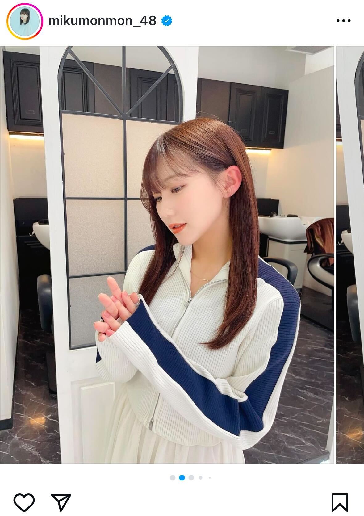 田中美久インスタグラムから