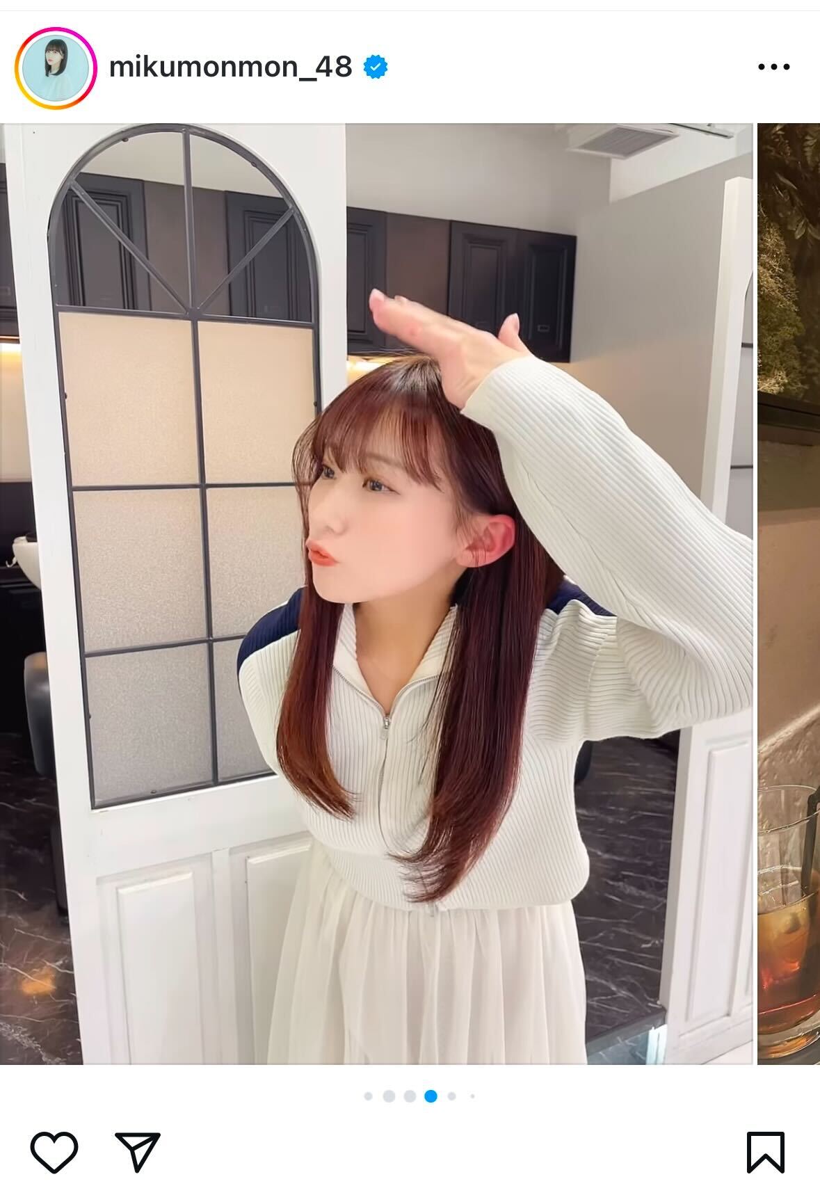 田中美久インスタグラムから