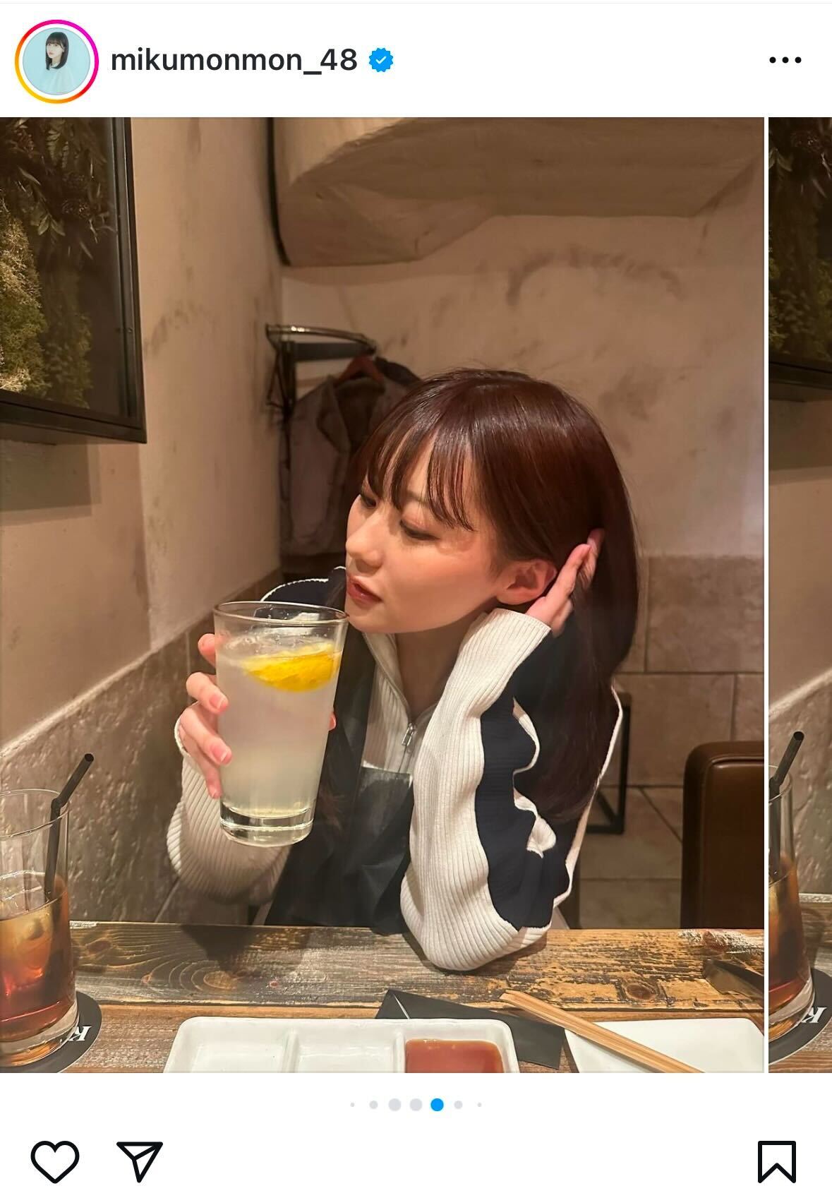 田中美久インスタグラムから