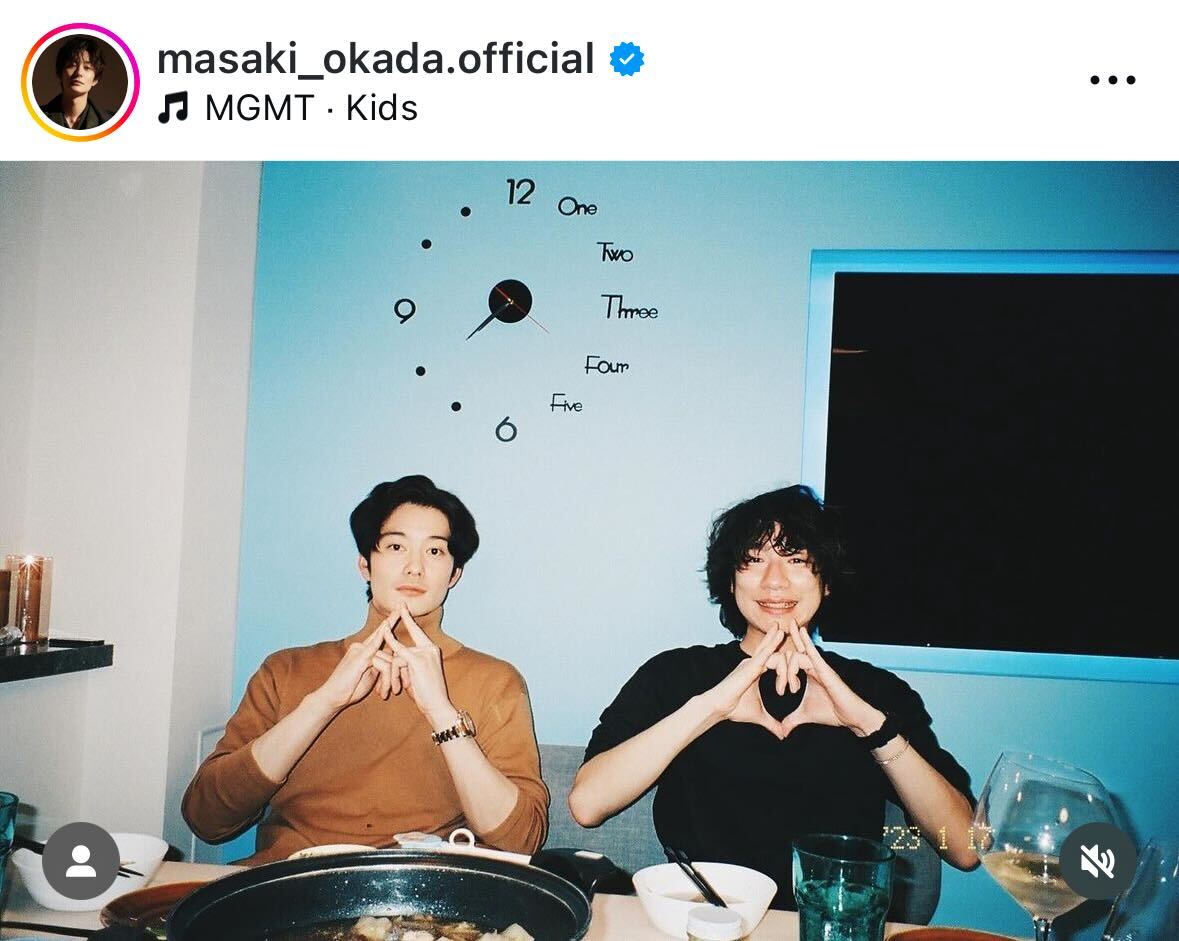 岡田将生のインスタグラムから
