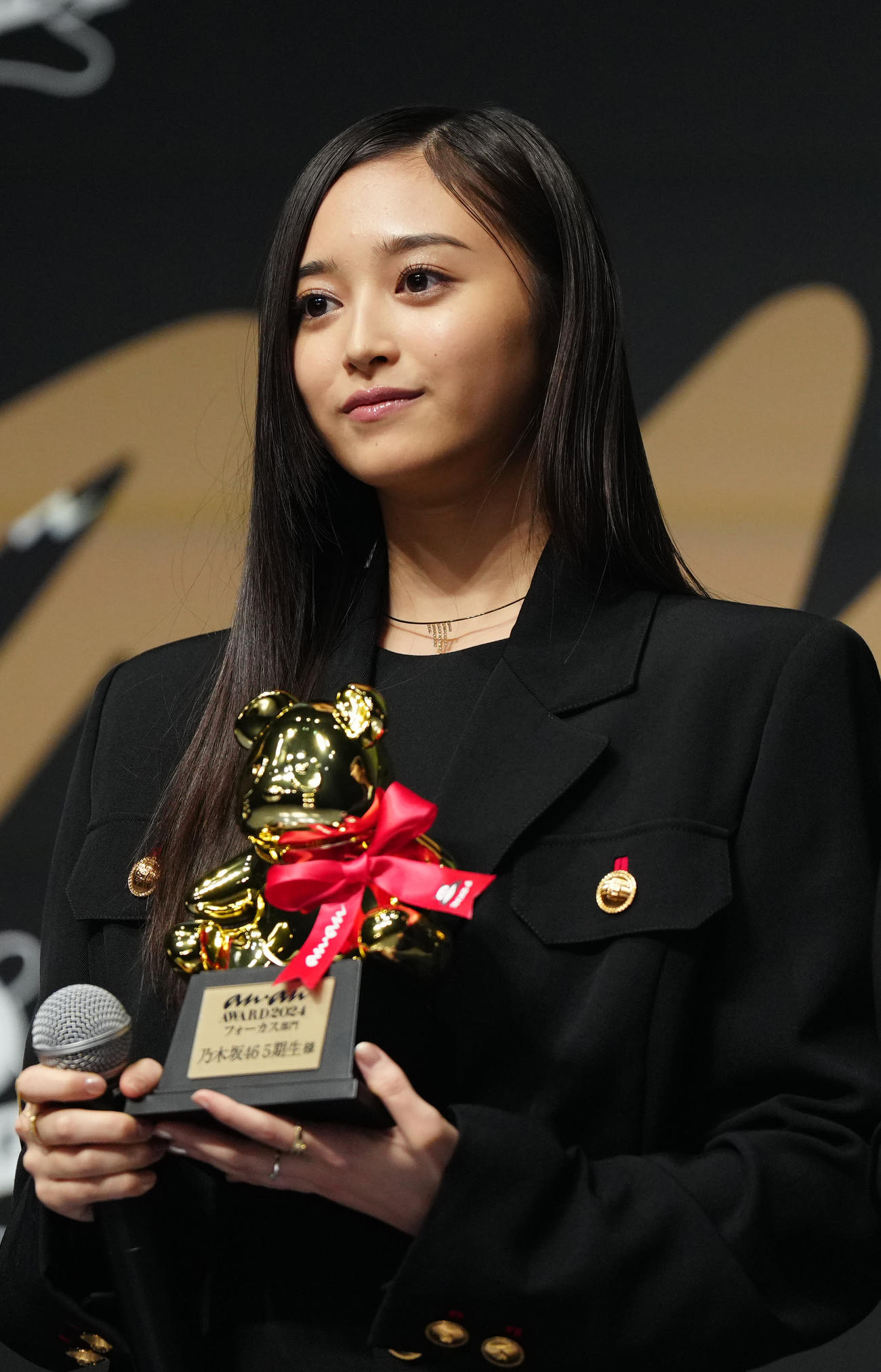「anan AWARD 2024」フォーカス部門を受賞した乃木坂46の5期生の井上和（撮影・江口和貴）