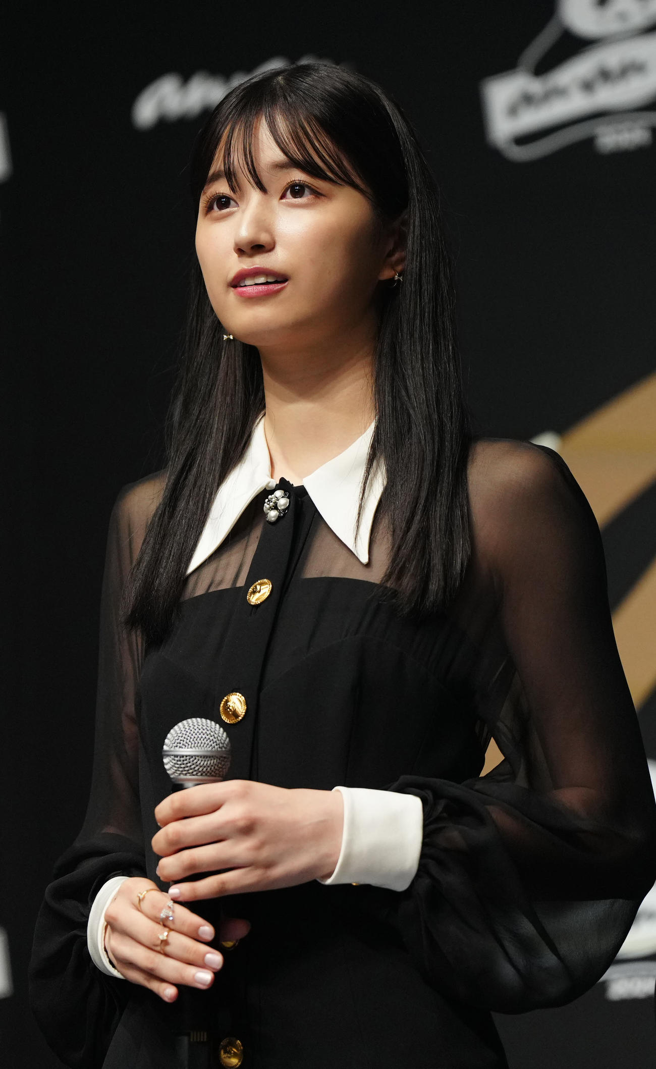「anan AWARD 2024」フォーカス部門を受賞した乃木坂46の5期生の五百城茉央（撮影・江口和貴）