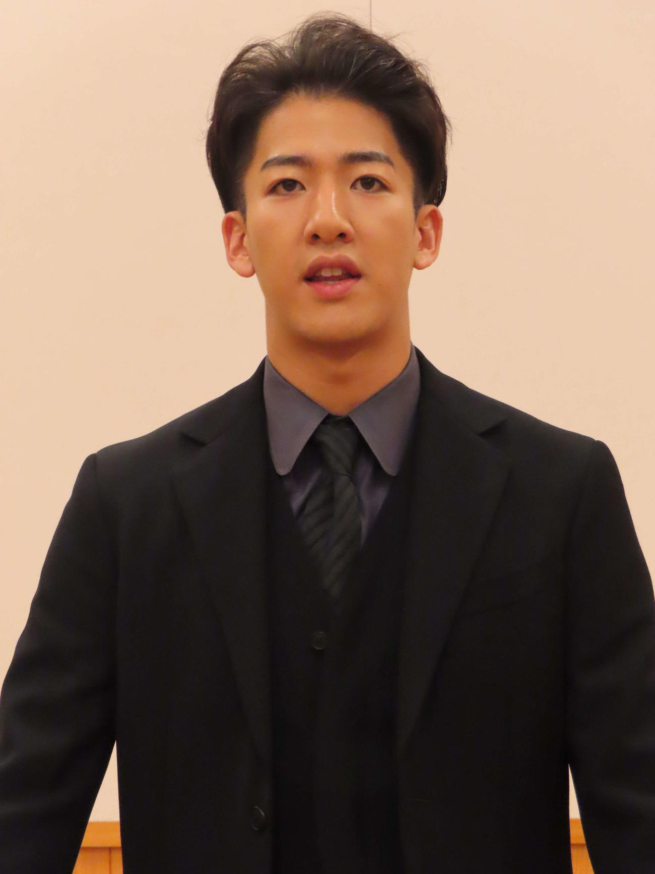 「二人椀久」の取材会を行った尾上右近