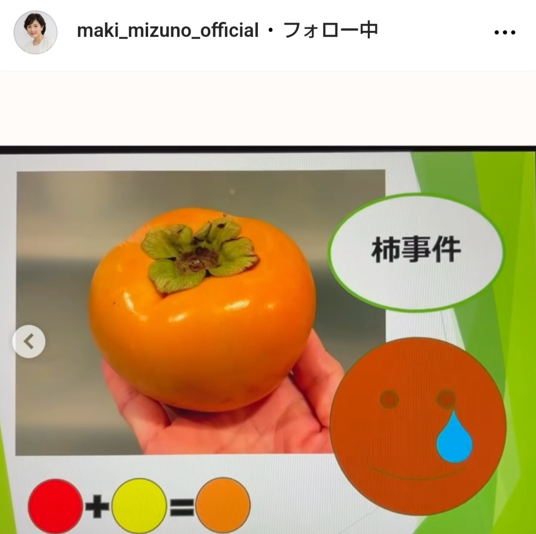 水野真紀のインスタグラムから