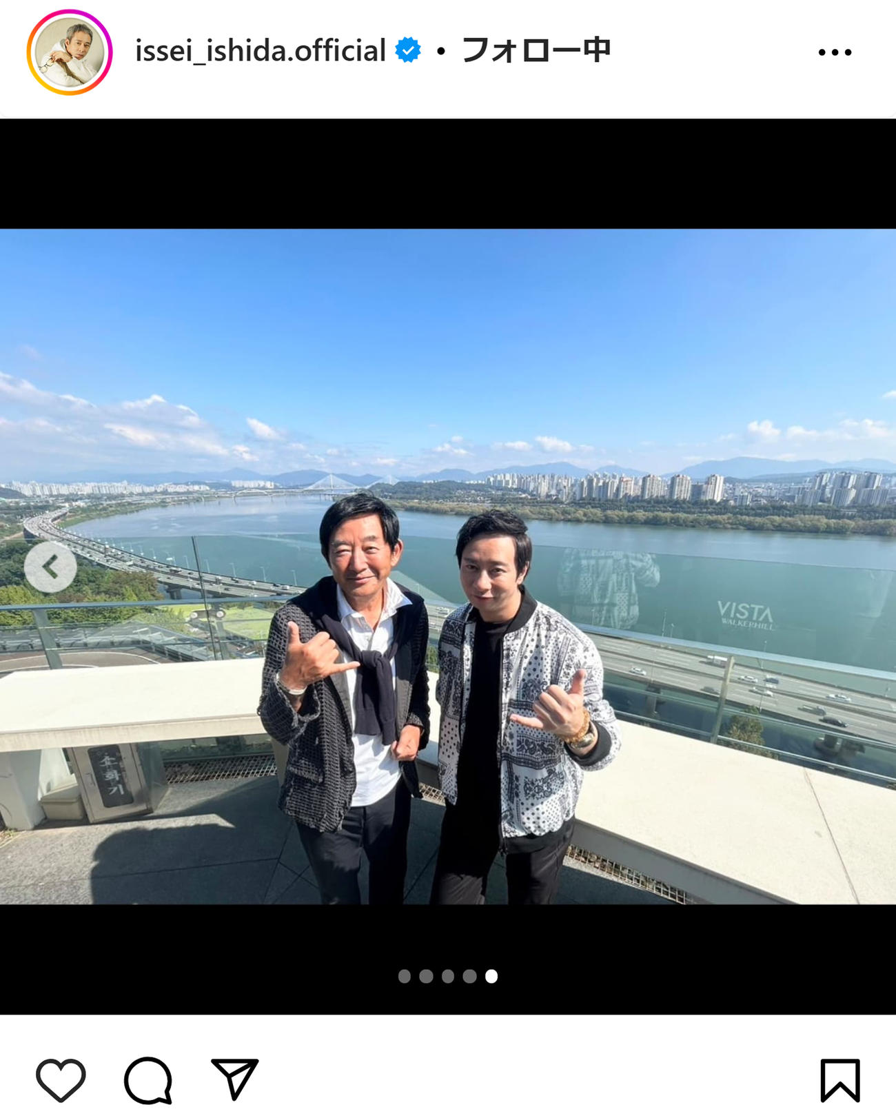 いしだ壱成のインスタグラムから