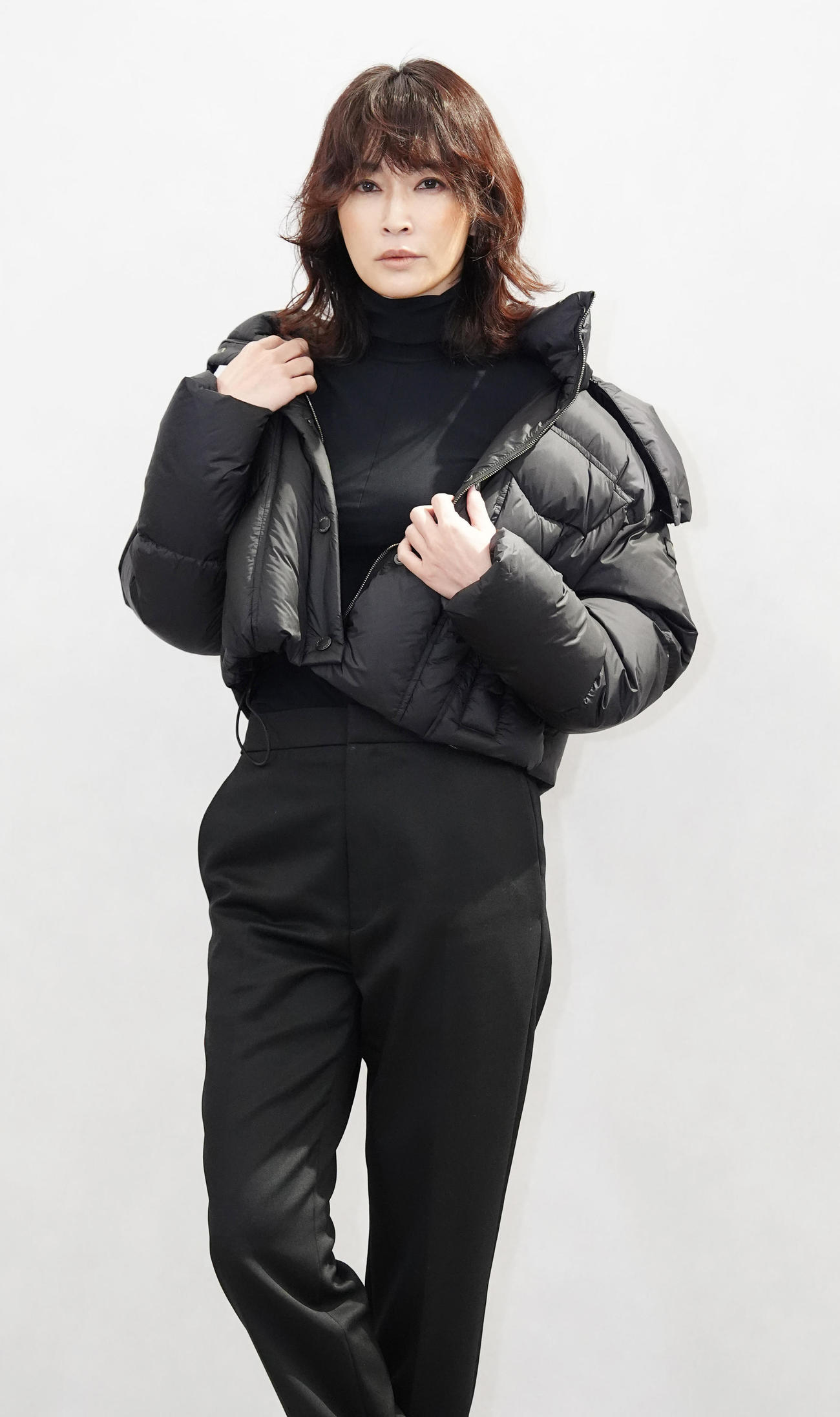 「TATRAS　銀座店」プレビューイベントでフォトコールに臨む長谷川京子（撮影・江口和貴）