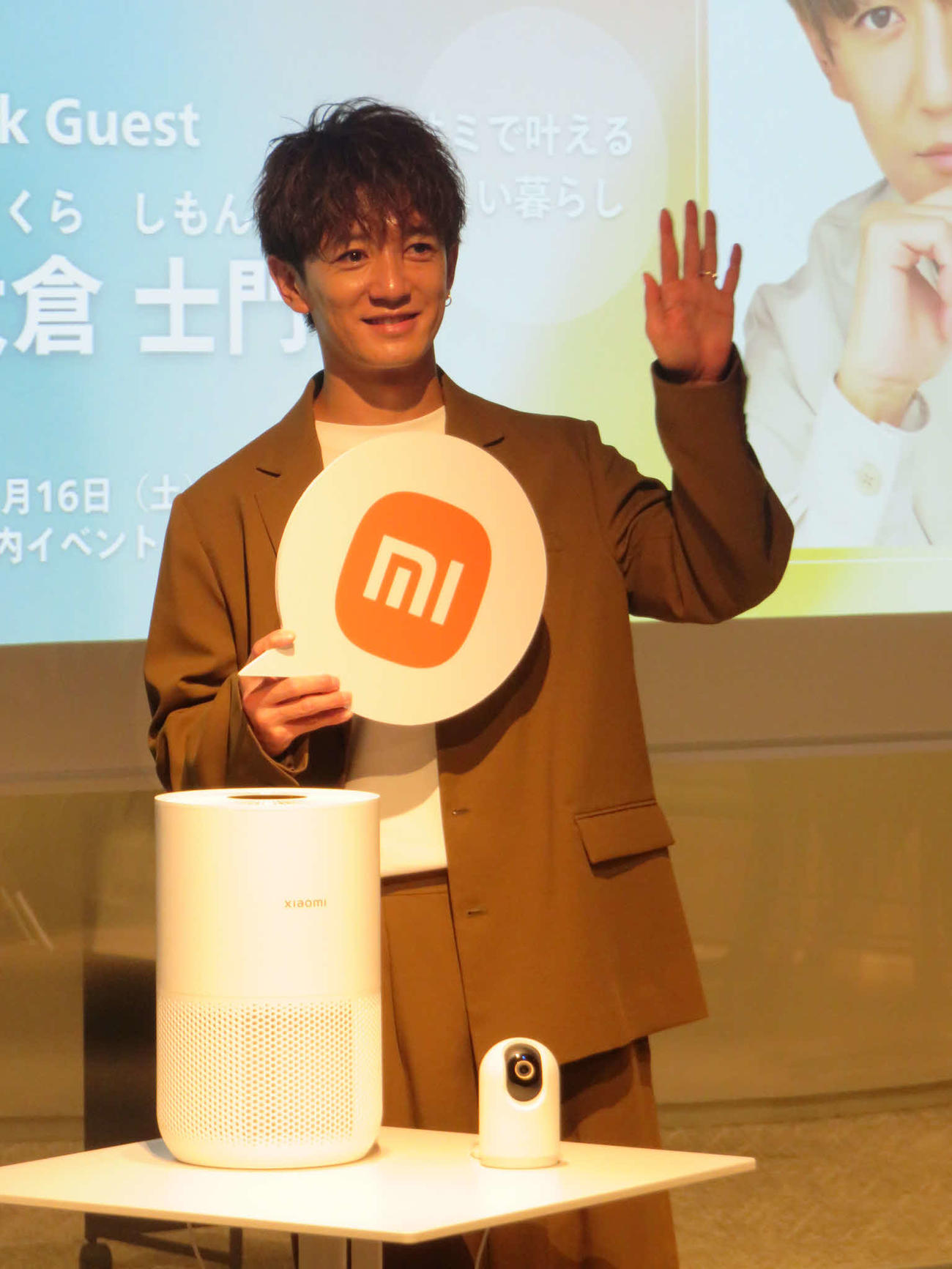 トークイベント「大倉士門と考えるスマートなライフスタイル～シャオミで叶える新しい暮らし～」に出席した大倉士門