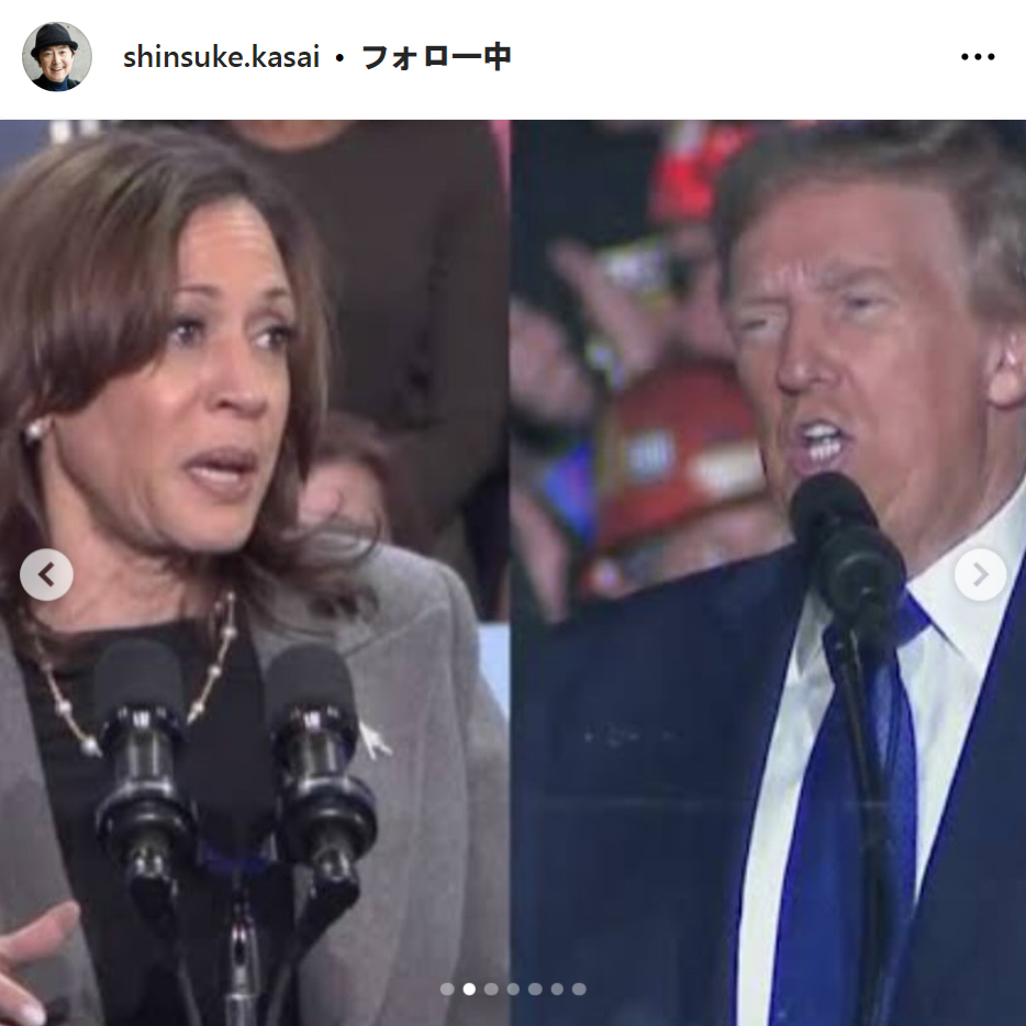 笠井信輔氏のインスタグラムから