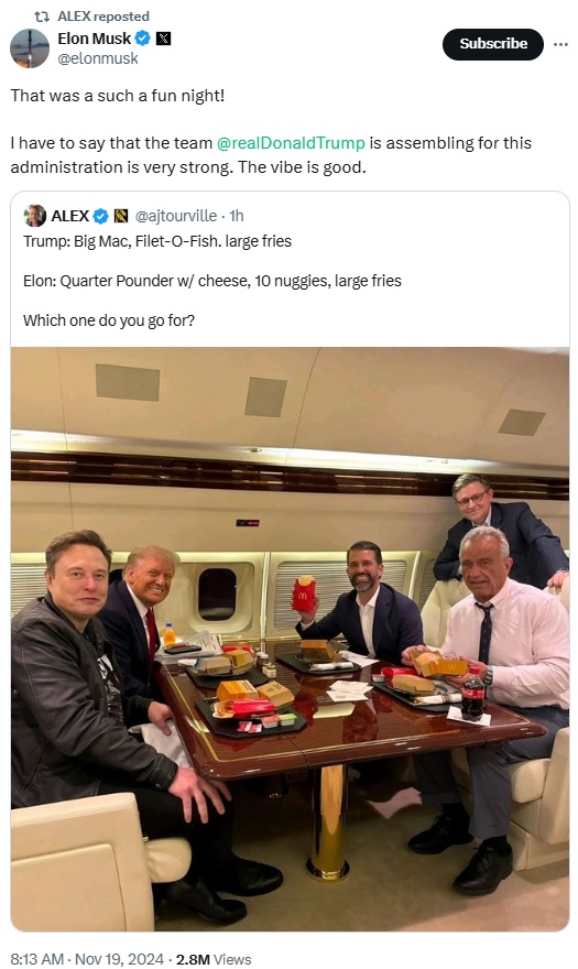 イーロン・マスク氏のXから