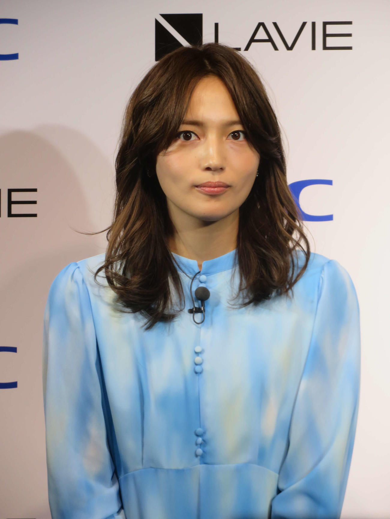 NECパソコン「LAVIE SOL」新CM発表会に出席した川口春奈（撮影・村上幸将）