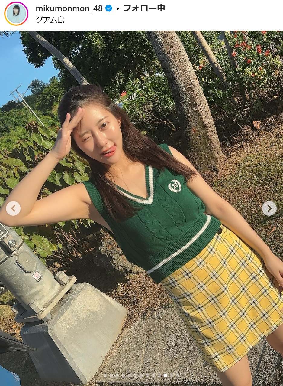 田中美久のインスタグラムから