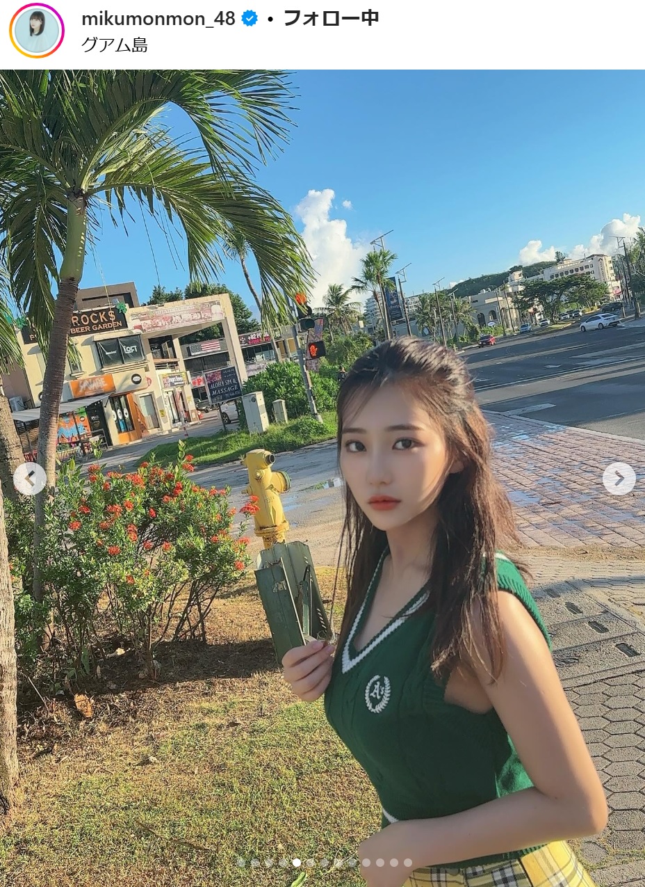 田中美久のインスタグラムから