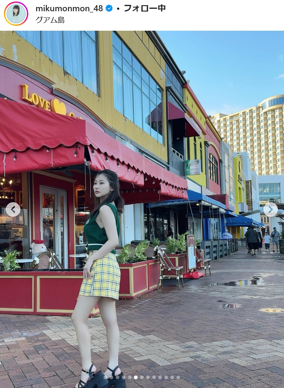 田中美久のインスタグラムから