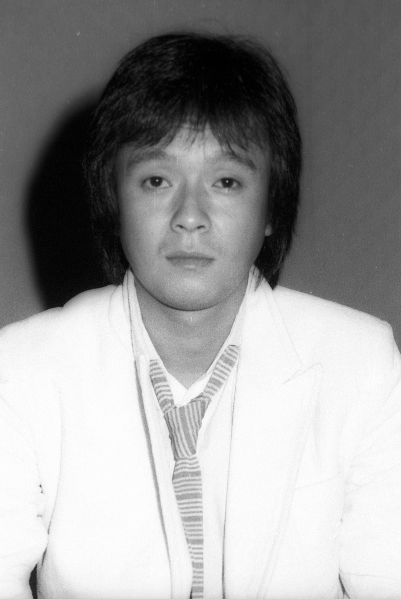 映画「国士無双」（保坂延彦監督）製作発表　浪人小鹿役の火野正平さん（1982年7月撮影）