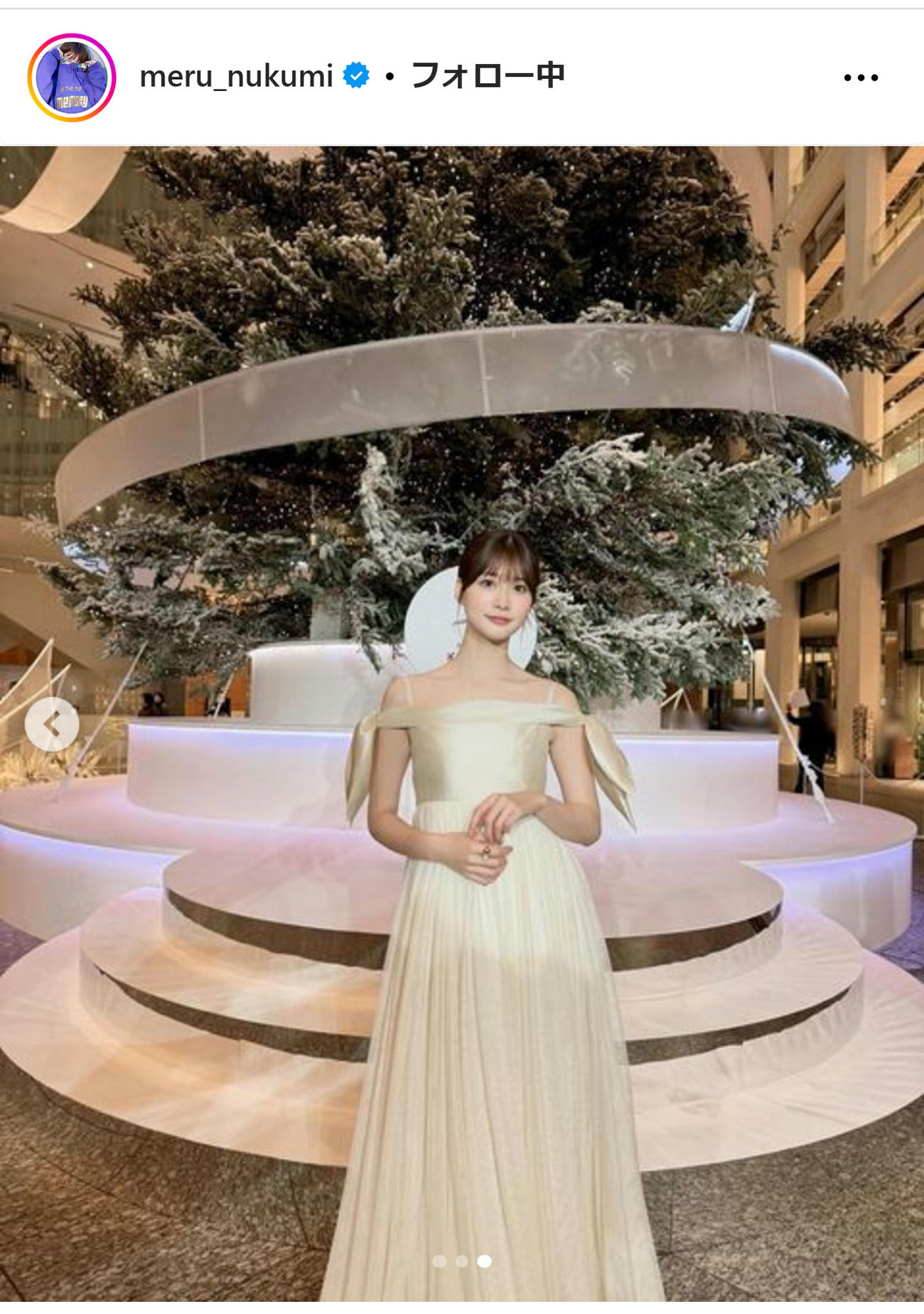 生見愛瑠のインスタグラムから
