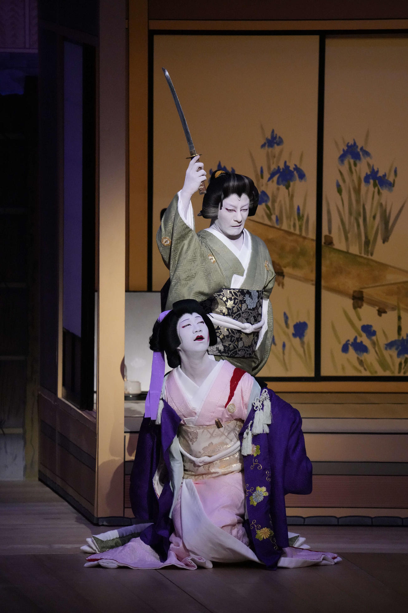 「新版　御所五郎蔵」に出演する中村壱太郎（手前）と片岡愛之助（C）松竹
