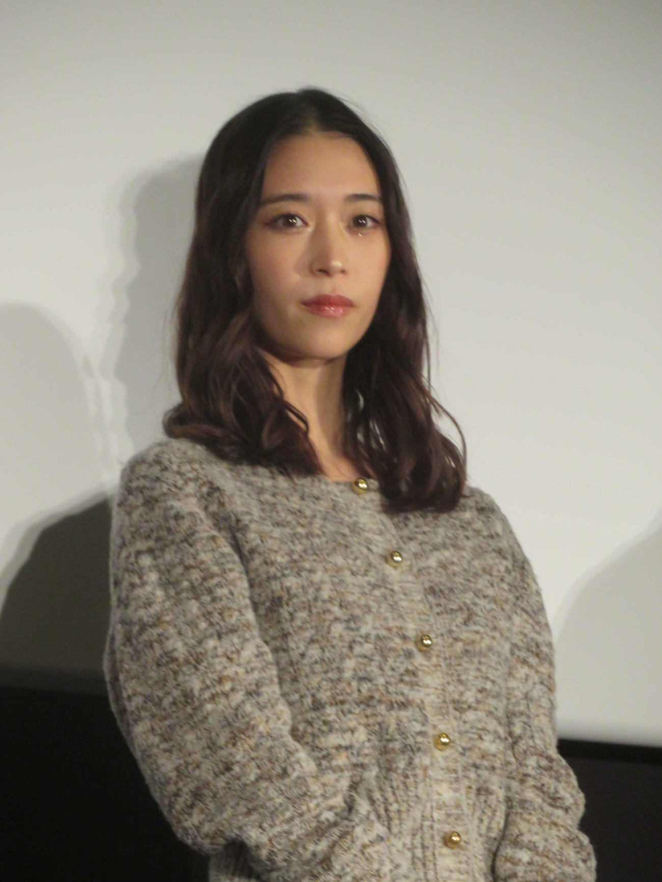 映画「アングリースクワッド　公務員と7人の詐欺師」初日舞台あいさつに出席した森川葵