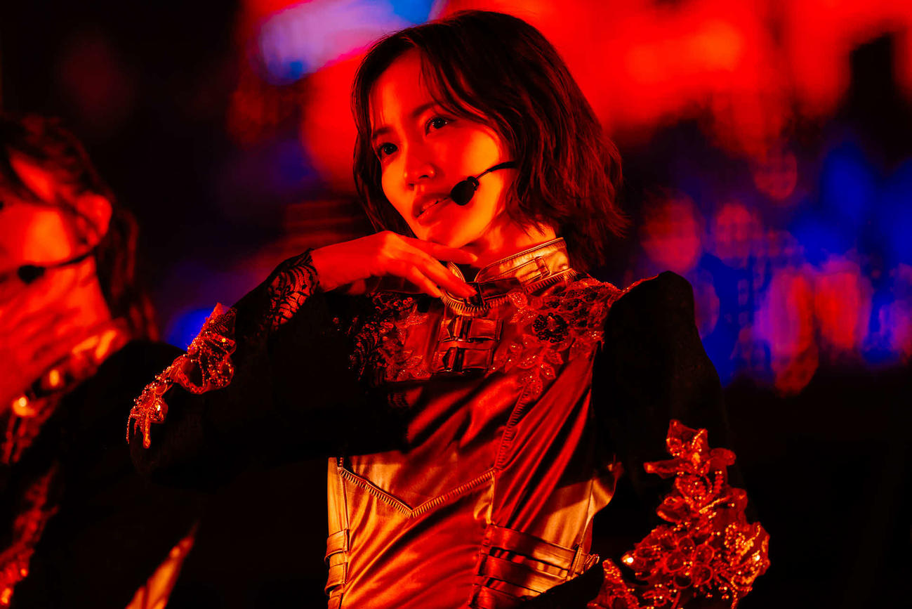 「4th YEAR ANNIVERSARY LIVE」でパフォーマンスする櫻坂46松田里奈（上山陽介氏撮影）