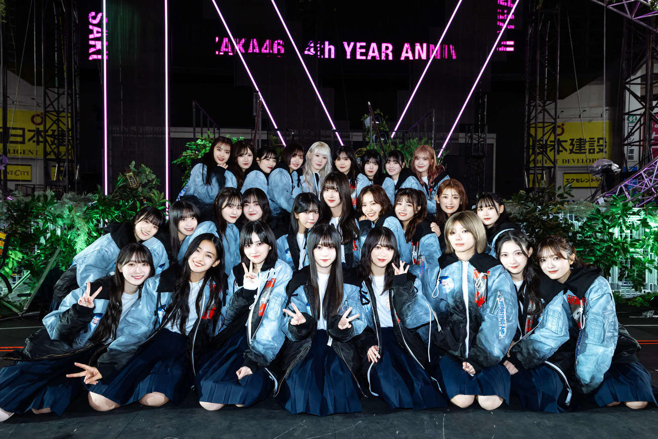 「4th YEAR ANNIVERSARY LIVE」を開催した櫻坂46（上山陽介氏撮影）