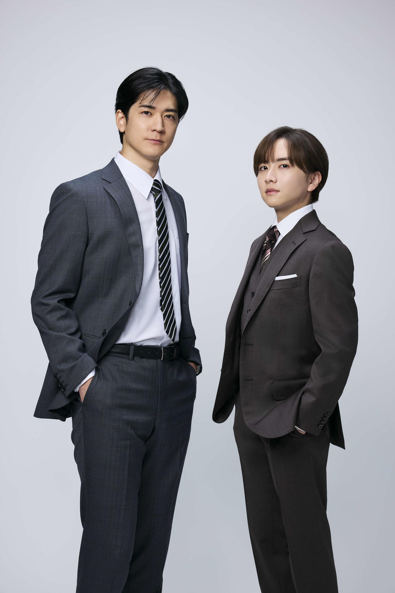 カンテレ・フジテレビ系「秘密～THE TOP SECRET～」でダブル主演を務める中島裕翔と板垣李光人（C）カンテレ