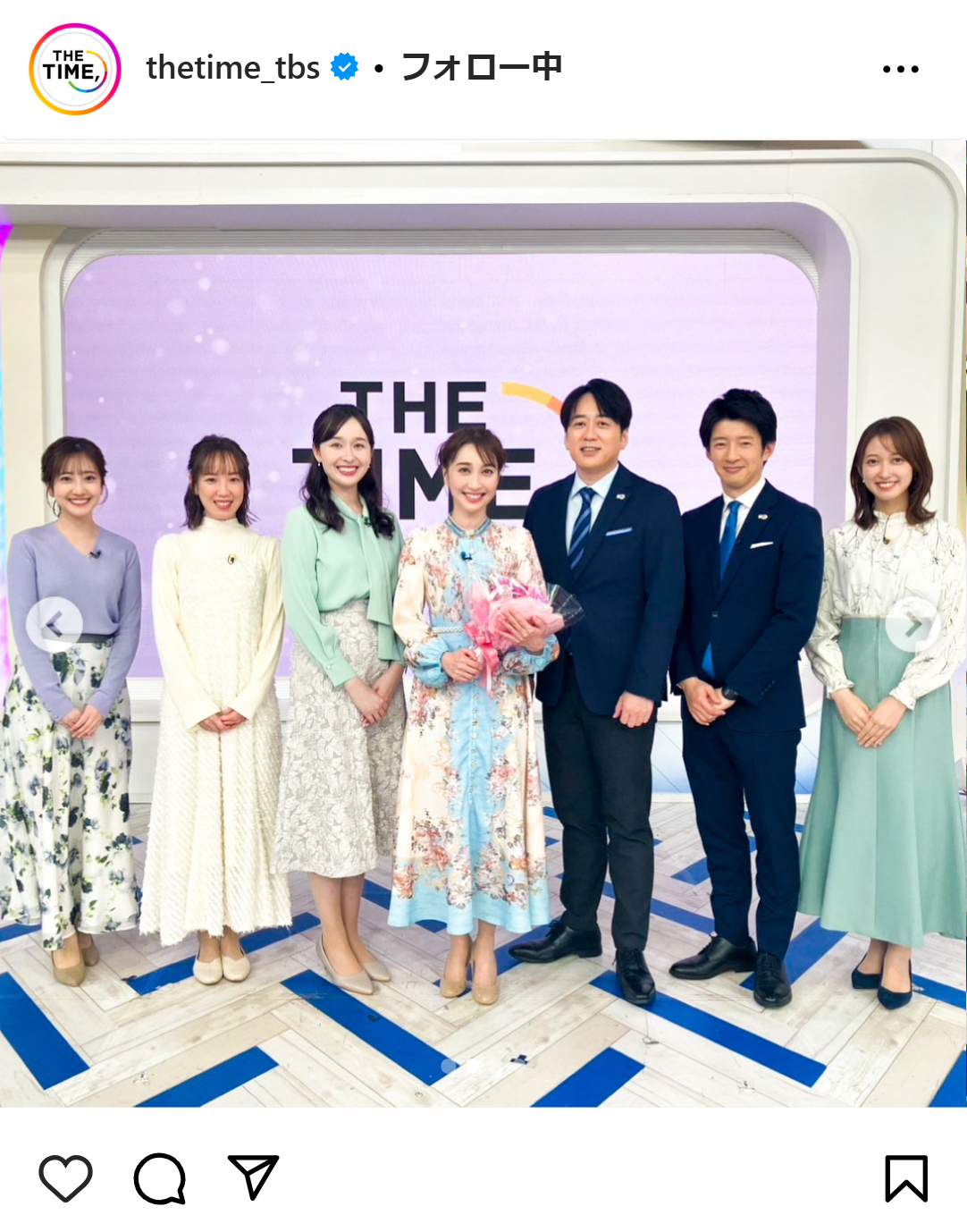 「THE TIME，」の番組公式インスタグラムから