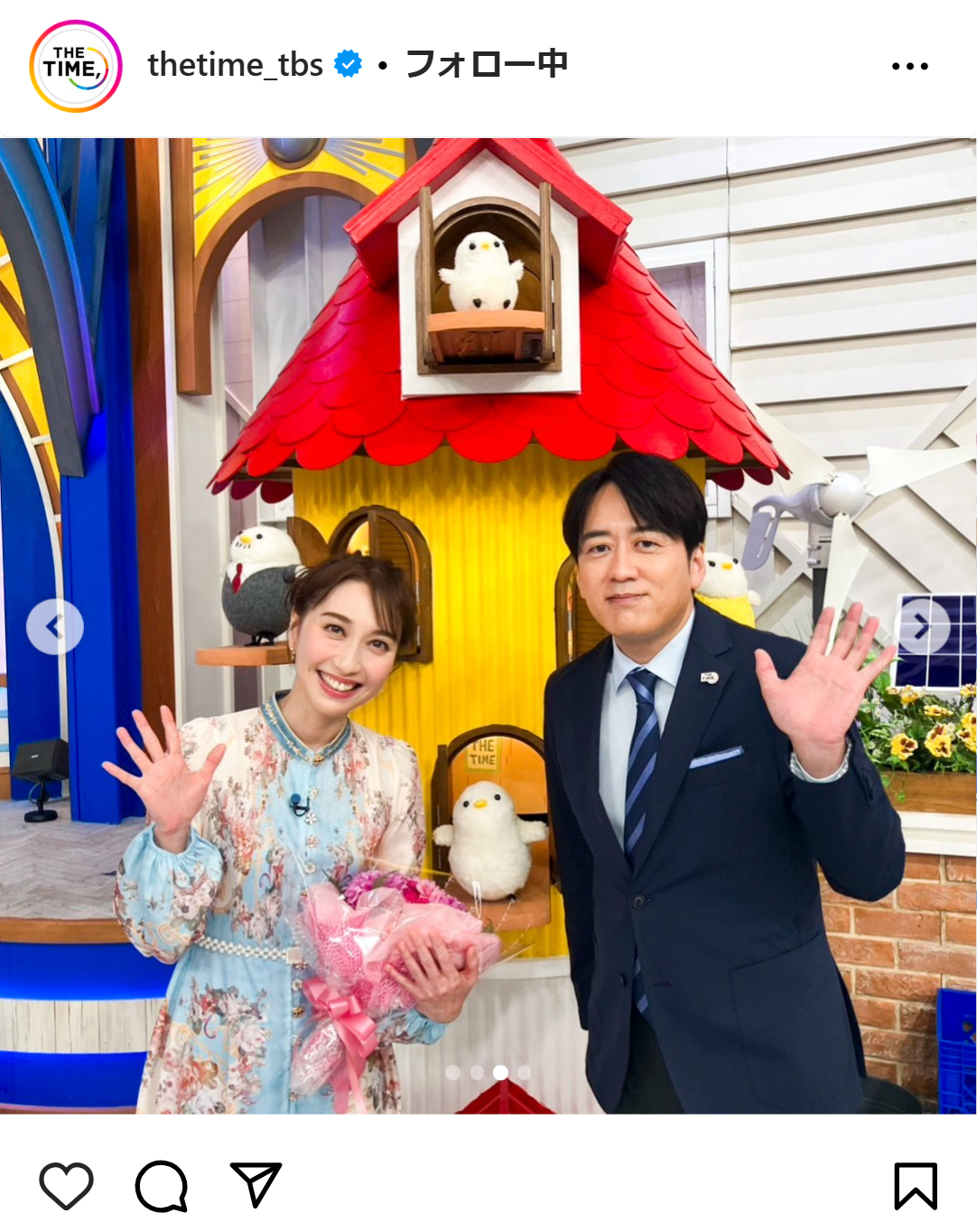「THE TIME，」の番組公式インスタグラムから