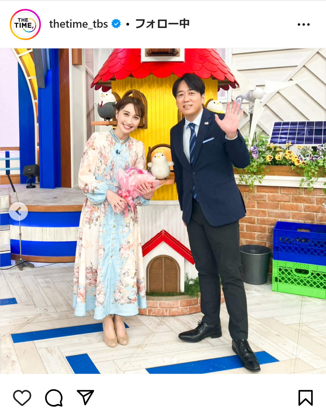 「THE TIME，」の番組公式インスタグラムから