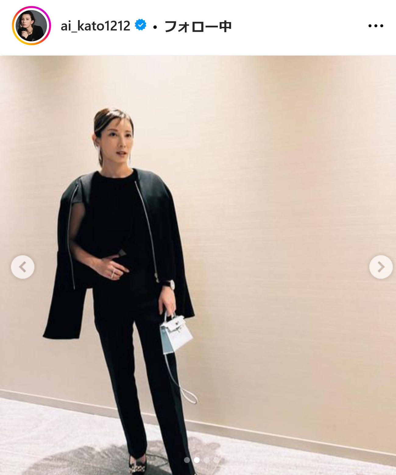 加藤あいインスタグラムから