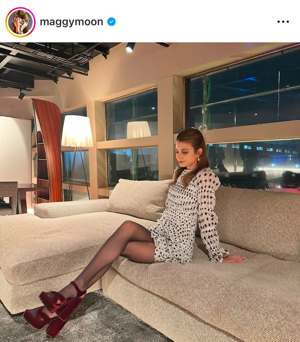 マギーのインスタグラムから
