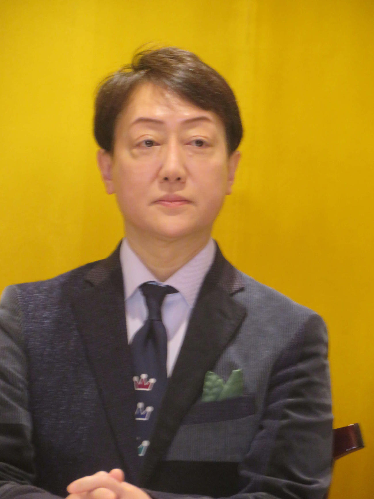 舞台「おちか奮闘記」取材会に出席した河合雪之丞