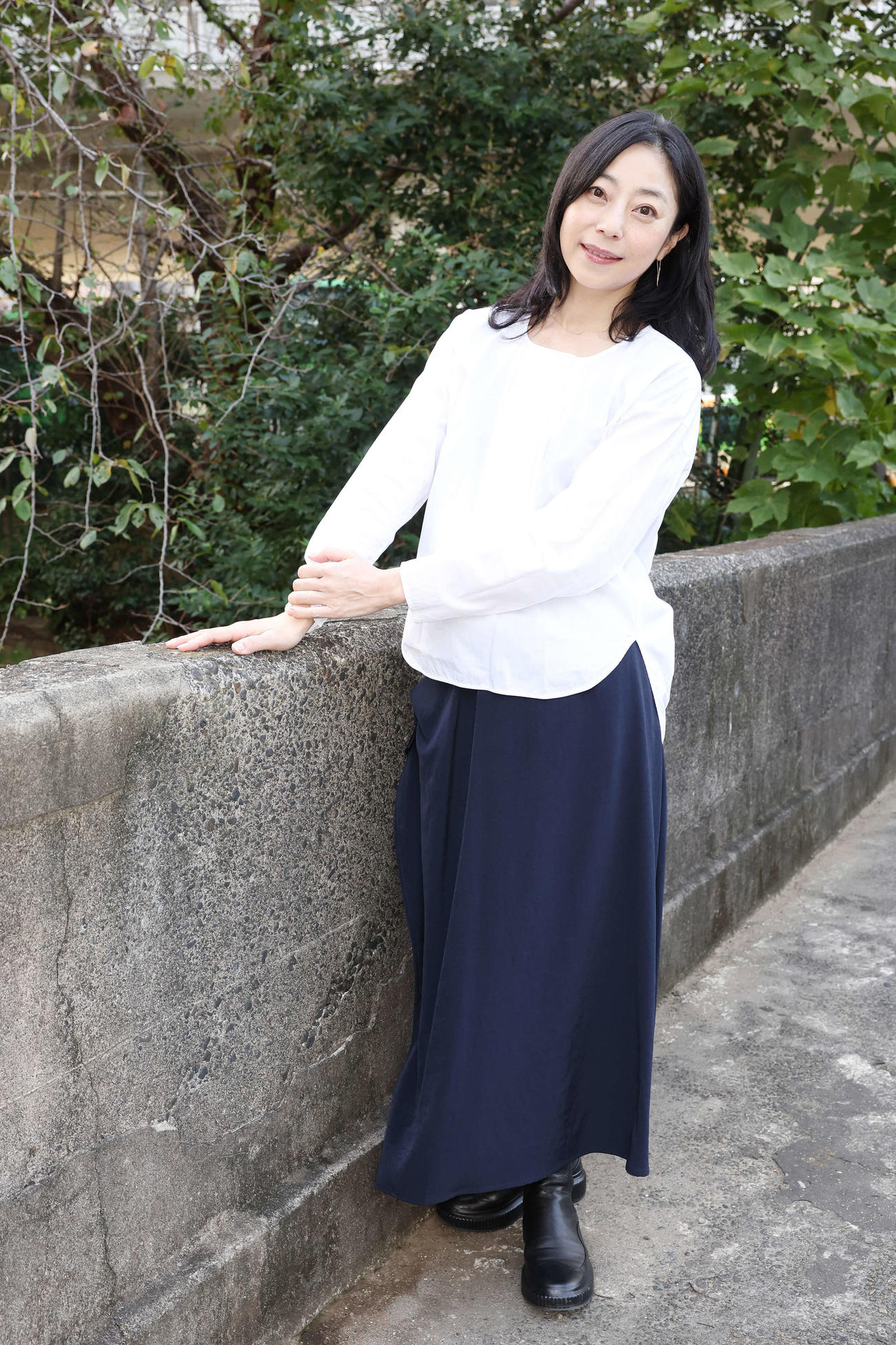 ふんわりとした優しい笑顔を見せる田中里衣（撮影・宮地輝）